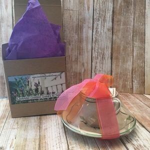 Vintage Demi Soy Teacup Candle LILAC ENGLISH CHINA